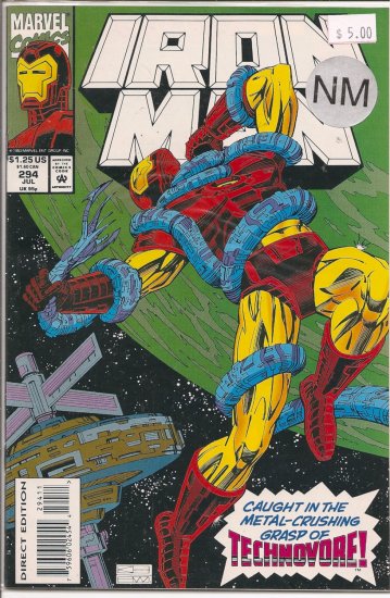 Iron Man # 294, 9.4 NM