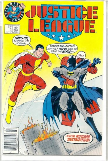 JUSTICE LEAGUE # 3, 4.5 VG +
