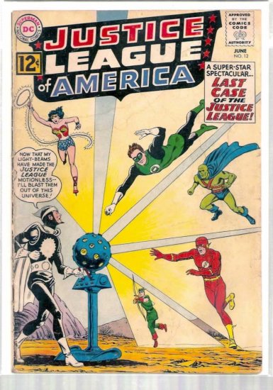 JUSTICE LEAGUE OF AMERICA # 12, 2.5 GD +