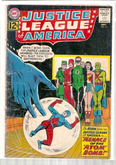 JUSTICE LEAGUE OF AMERICA # 14, 2.5 GD +
