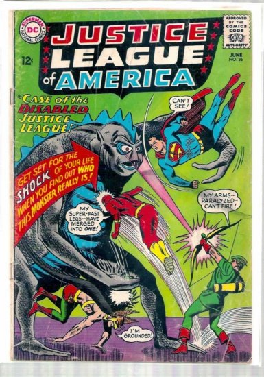 JUSTICE LEAGUE OF AMERICA # 36, 2.0 GD