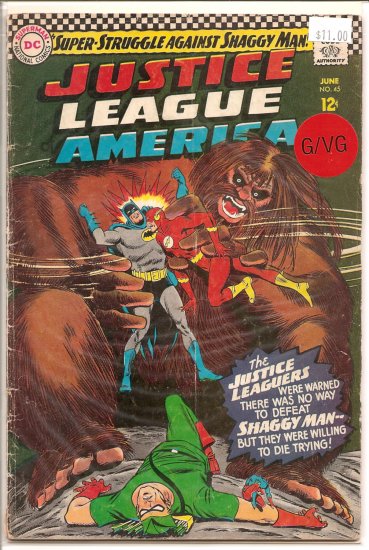 Justice League of America # 45, 3.0 GD/VG