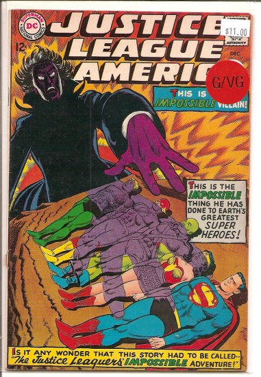 Justice League of America # 59, 3.0 GD/VG