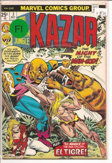 Ka-Zar # 3, 6.0 FN