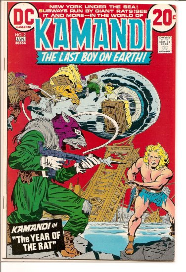 Kamandi, The Last Boy On Earth # 2, 7.0 FN/VF