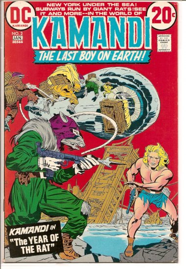 Kamandi, The Last Boy On Earth # 2, 5.0 VG/FN