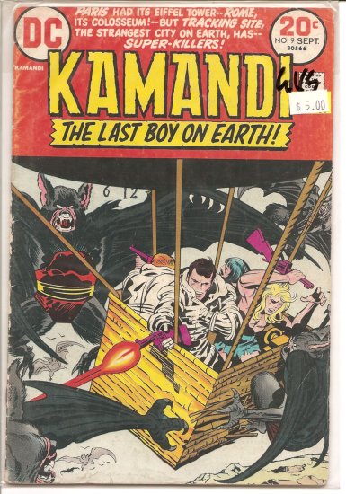 Kamandi, The Last Boy On Earth # 9, 3.0 GD/VG