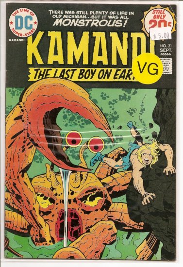 Kamandi, The Last Boy On Earth # 21, 4.0 VG