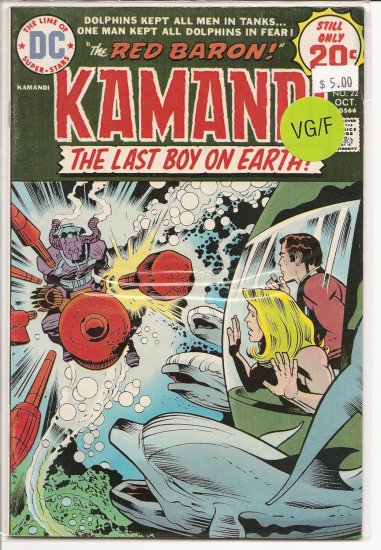 Kamandi, The Last Boy On Earth # 22, 5.0 VG/FN