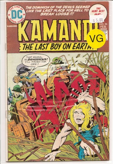 Kamandi, The Last Boy On Earth # 26, 4.0 VG