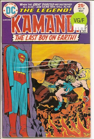 Kamandi, The Last Boy On Earth # 29, 5.0 VG/FN