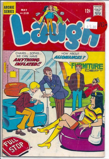 Laugh Comics # 218, 4.5 VG +