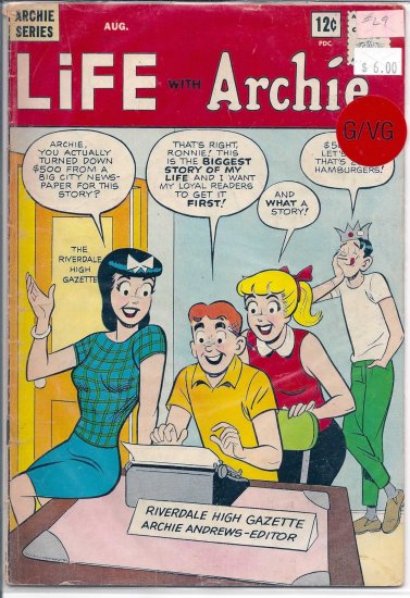 Life With Archie # 29, 3.0 GD/VG