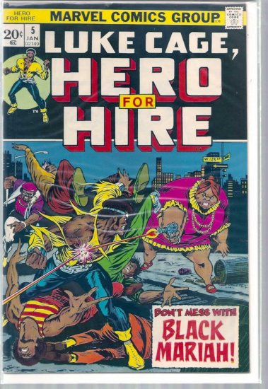 LUKE CAGE HERO FOR HIRE # 5, 4.5 VG +