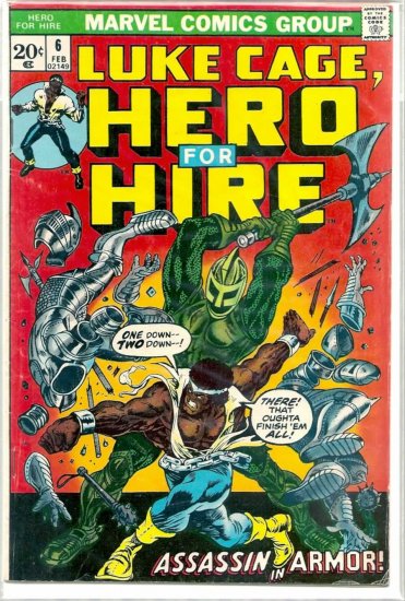LUKE CAGE HERO FOR HIRE # 6, 4.5 VG +