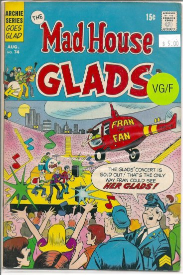 Madhouse Glads # 74, 5.0 VG/FN