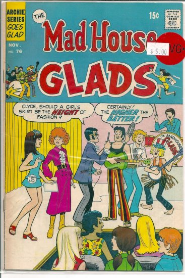 Madhouse Glads # 76, 4.5 VG +