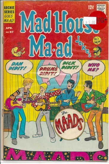 Madhouse Ma-ad # 67, 4.5 VG +