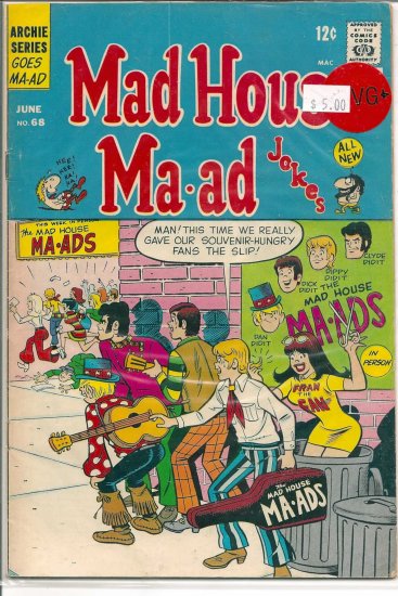 Madhouse Ma-ad # 68, 4.5 VG +