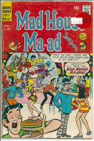 Madhouse Ma-ad # 69, 4.5 VG +