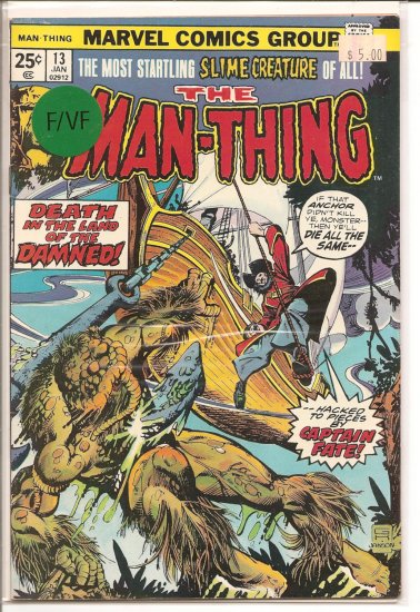Man-Thing # 13, 7.0 FN/VF