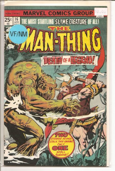 Man-Thing # 16, 9.0 VF/NM