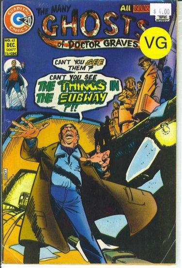 Many Ghosts Of Doctor Graves # 43, 4.0 VG