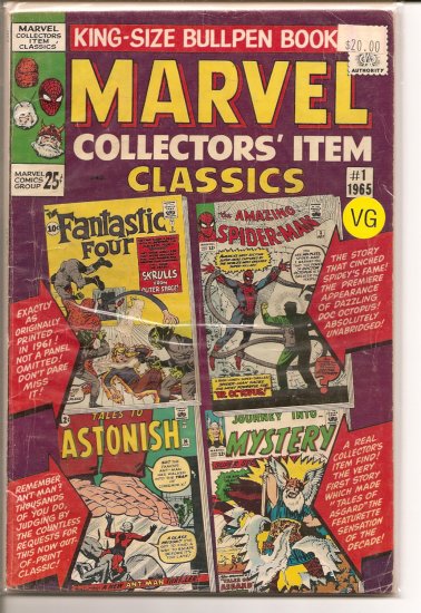 Marvel Collectors Item Classics # 1, 4.0 VG