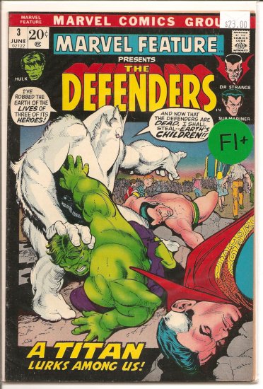 Marvel Feature # 3, 6.5 FN +