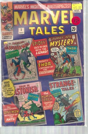 MARVEL TALES # 3, 2.5 GD +