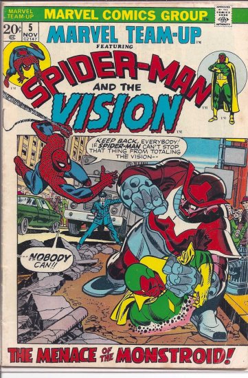 MARVEL TEAM-UP # 5, 4.5 VG +