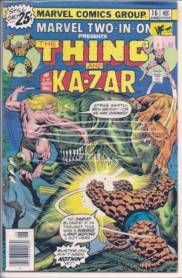 Marvel Two-In-One # 16, 7.5 VF -
