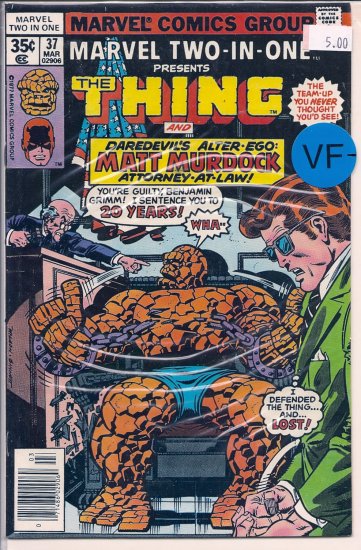 Marvel Two-In-One # 37, 7.5 VF -
