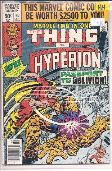 Marvel Two-in-One # 67, 9.4 NM