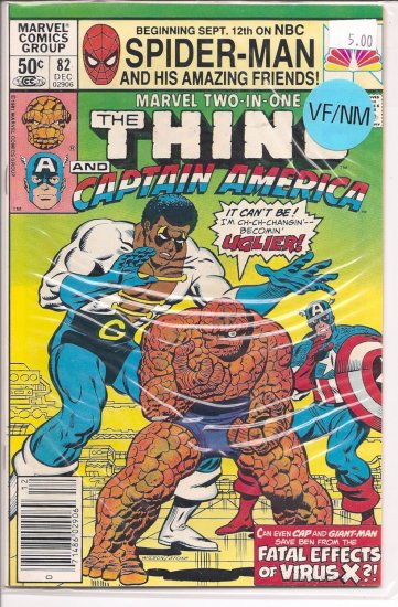 Marvel Two-in-One # 82, 9.0 VF/NM