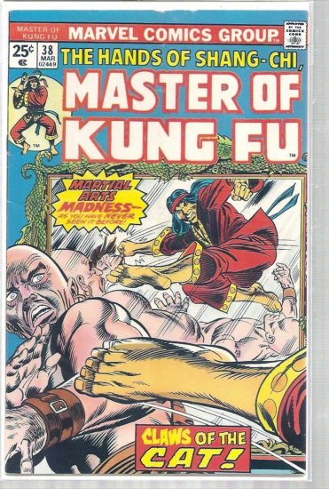 MASTER OF KUNG FU # 38, 4.0 VG
