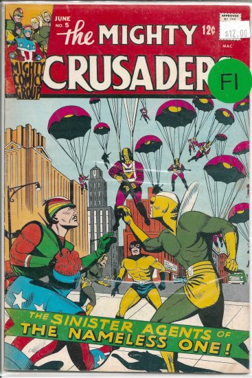 Mighty Crusaders # 5, 4.5 VG +