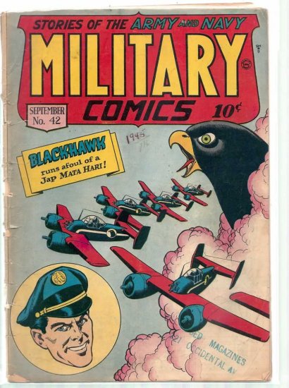 MILITARY COMICS # 42, 1.5 FR/GD