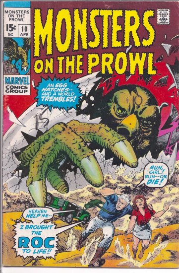 MONSTERS ON THE PROWL # 10, 4.5 VG +