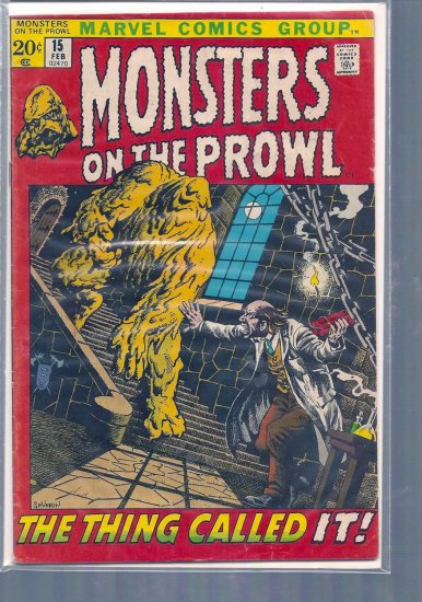 MONSTERS ON THE PROWL # 15, 3.5 VG -