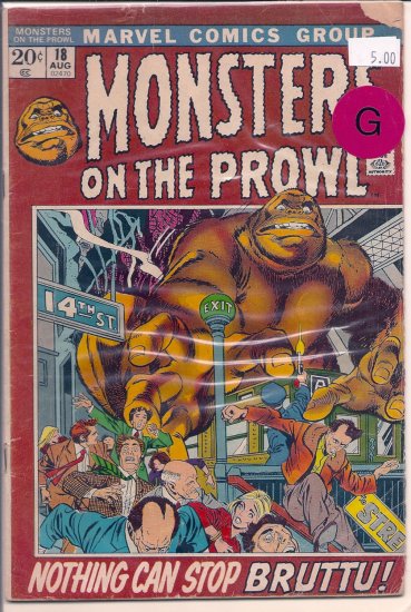 Monsters on the Prowl # 18, 2.0 GD