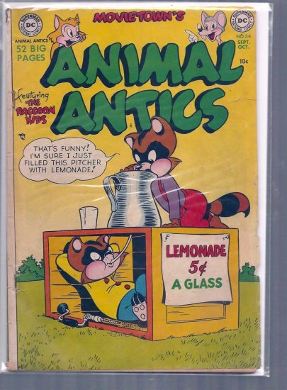 MOVIE TOONS ANIMAL ANTICS # 34, 2.5 GD +