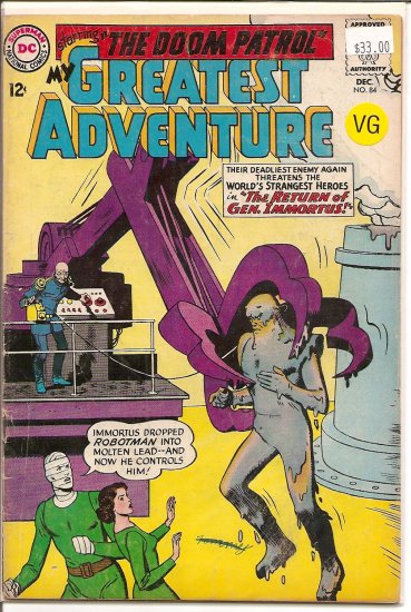 My Greatest Adventure # 84, 4.0 VG