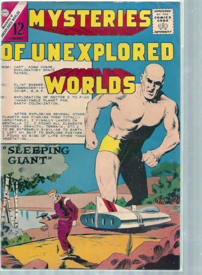 MYSTERIES OF UNEXPLORED WORLDS # 40, 4.5 VG +