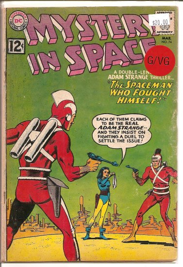 Mystery in Space # 74, 3.0 GD/VG
