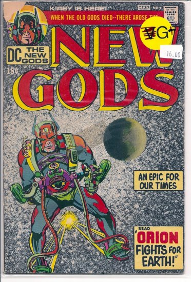 New Gods # 1, 2.5 GD +