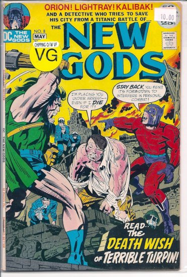 New Gods # 8, 4.0 VG