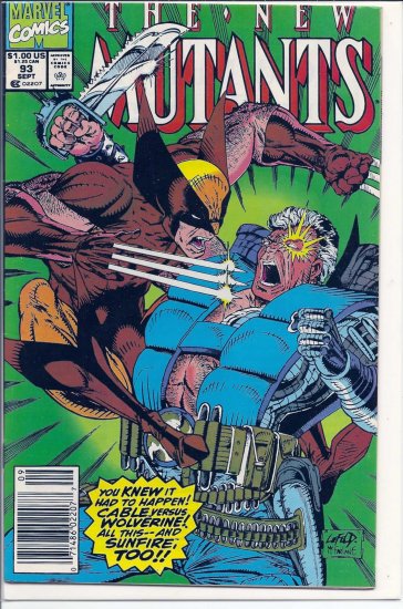 NEW MUTANTS # 93, 7.5 VF -