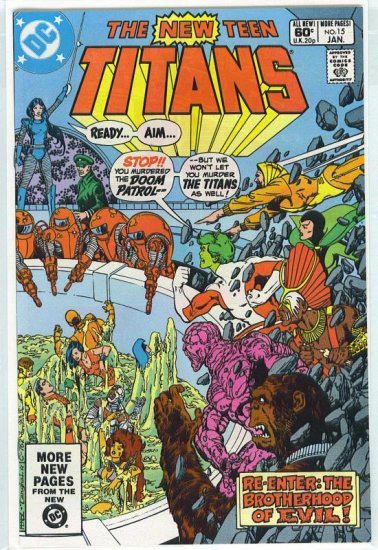 New Teen Titans # 15, 9.2 NM -