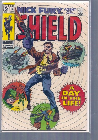 NICK FURY, AGENT OF SHIELD # 14, 4.5 VG +